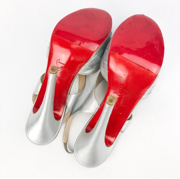 Christian Louboutin | Platform Slingback Heels - Picture 6 of 8